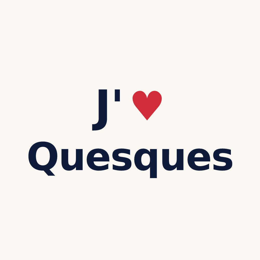 Tasse personnalisée Quesques — design J'aime Quesques