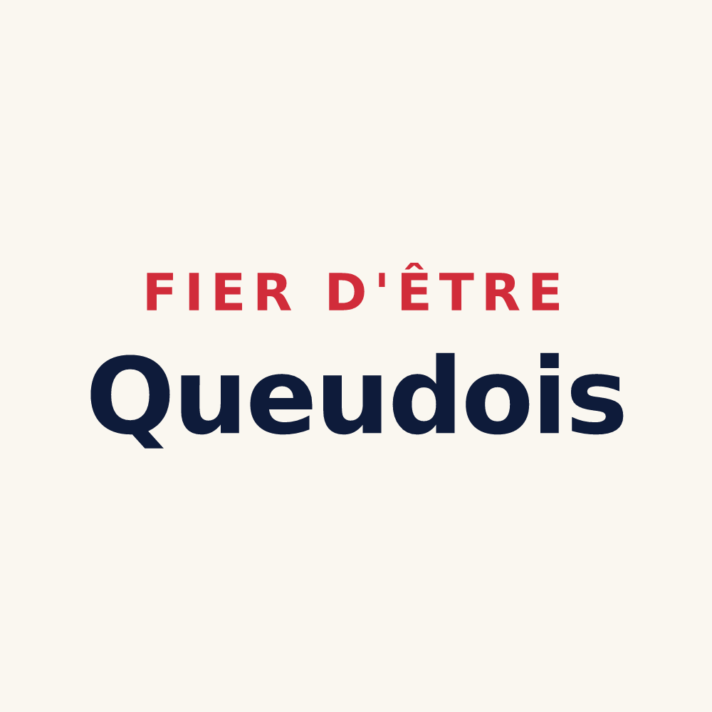 Tasse « Fier d'être Queudois » — design pour Queudes