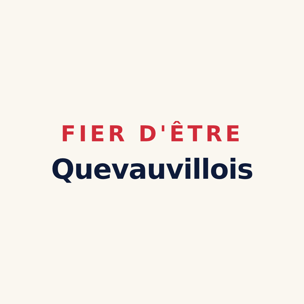 Tasse « Fier d'être Quevauvillois » — design pour Quevauvillers