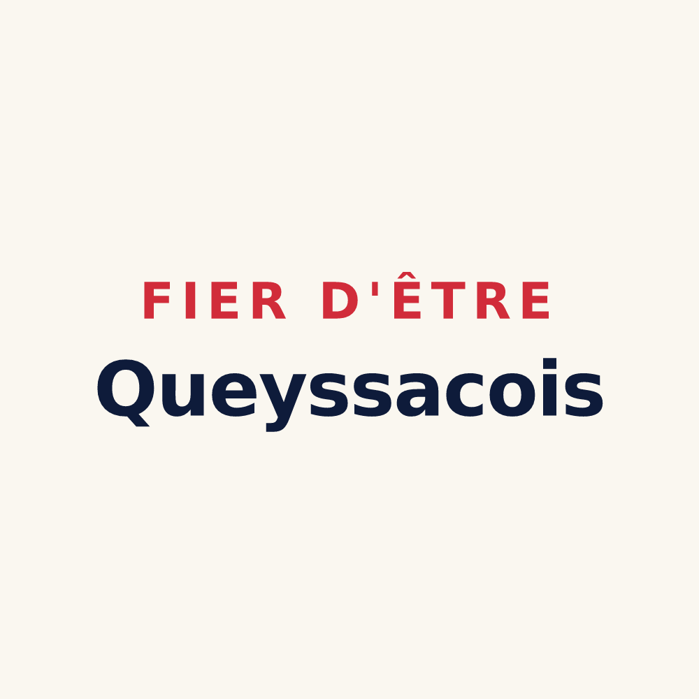 Tasse « Fier d'être Queyssacois » — design pour Queyssac-les-Vignes