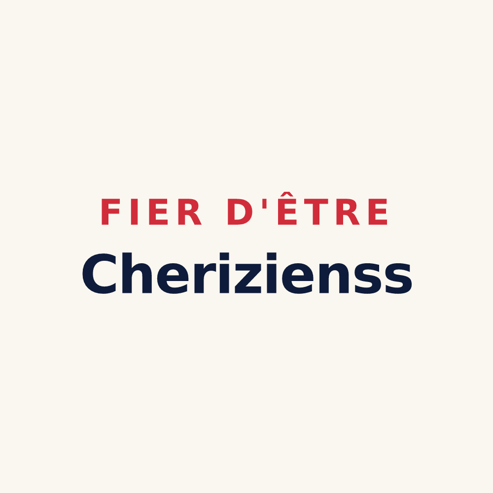 Tasse « Fier d'être Cherizienss » — design pour Quierzy