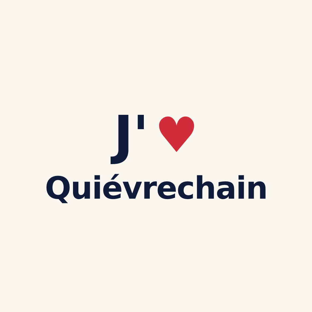 Tasse personnalisée Quiévrechain — design J'aime Quiévrechain