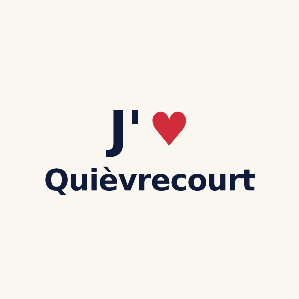 Tasse personnalisée Quièvrecourt — design J'aime Quièvrecourt