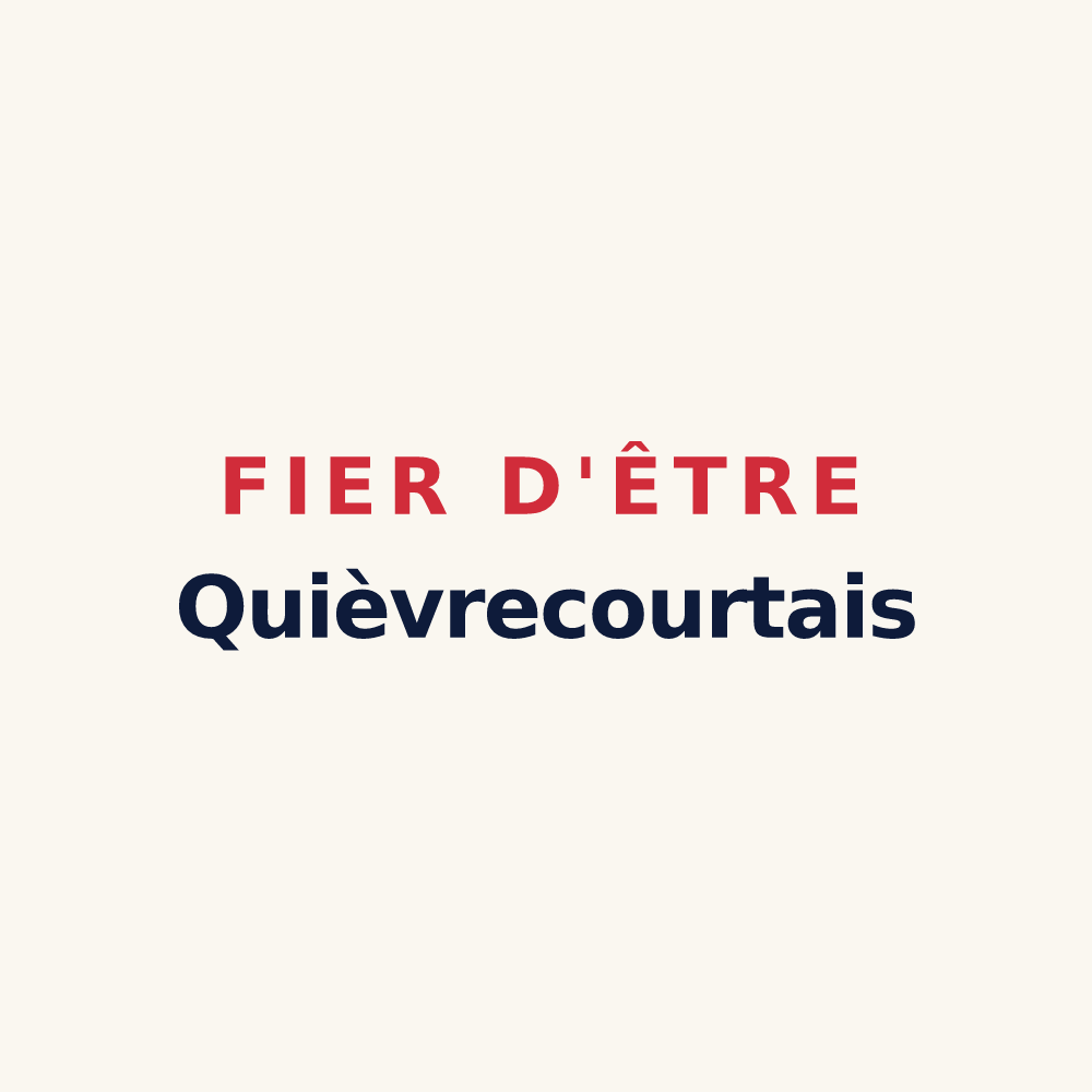 Tasse « Fier d'être Quièvrecourtais » — design pour Quièvrecourt
