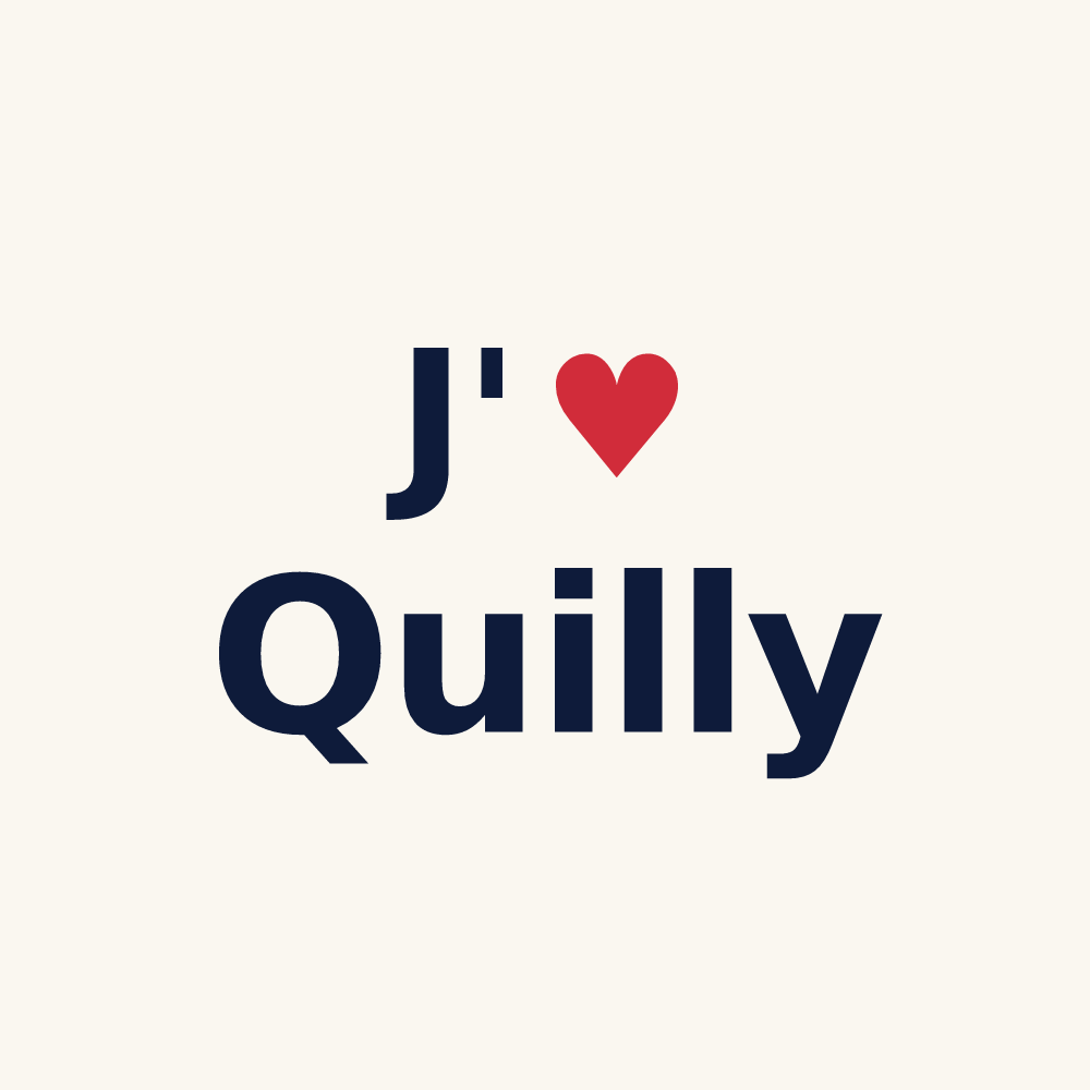 Tasse personnalisée Quilly — design J'aime Quilly