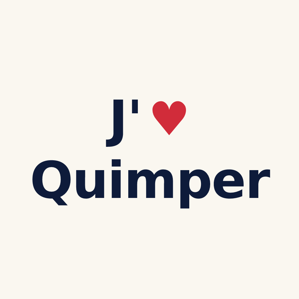 Tasse personnalisée Quimper — design J'aime Quimper