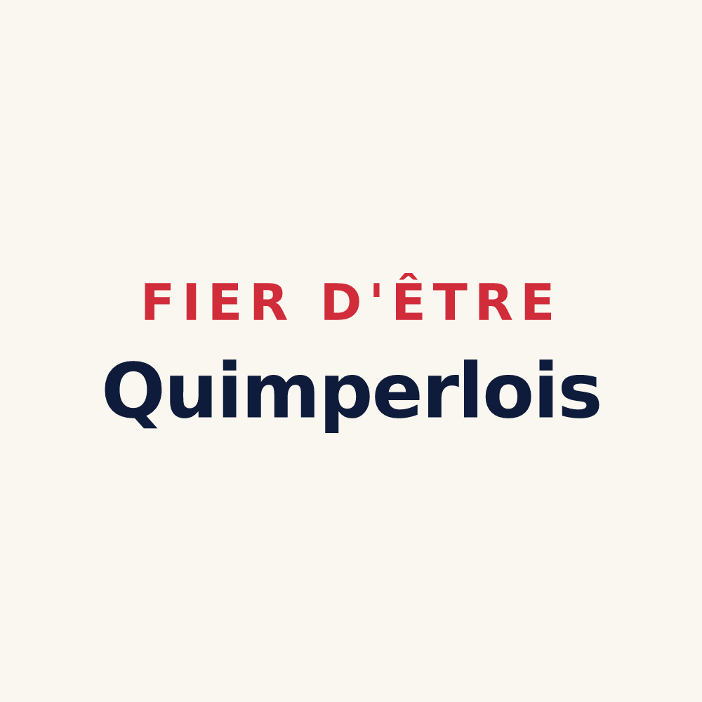 Tasse « Fier d'être Quimperlois » — design pour Quimperlé