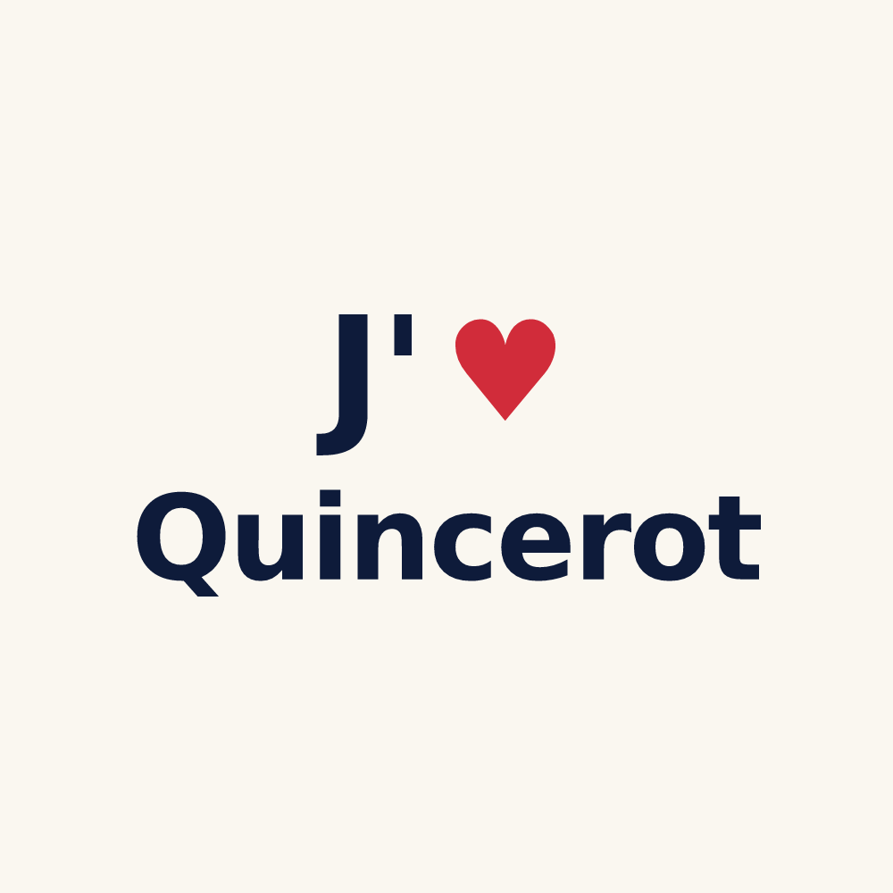 Tasse personnalisée Quincerot — design J'aime Quincerot