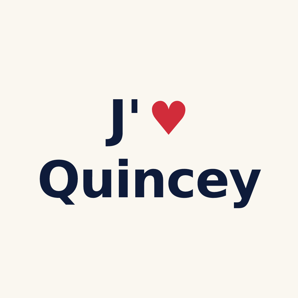 Tasse personnalisée Quincey — design J'aime Quincey