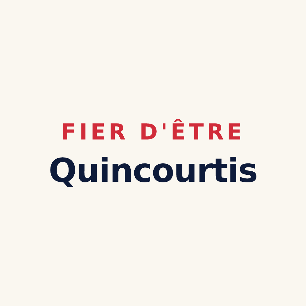 Tasse « Fier d'être Quincourtis » — design pour Quincy-Landzécourt