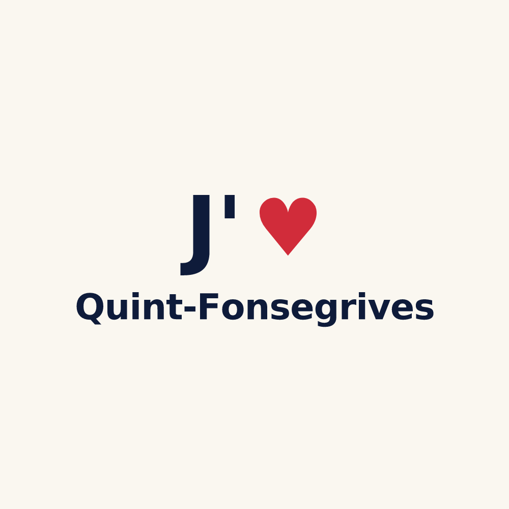 Tasse personnalisée Quint-Fonsegrives — design J'aime Quint-Fonsegrives