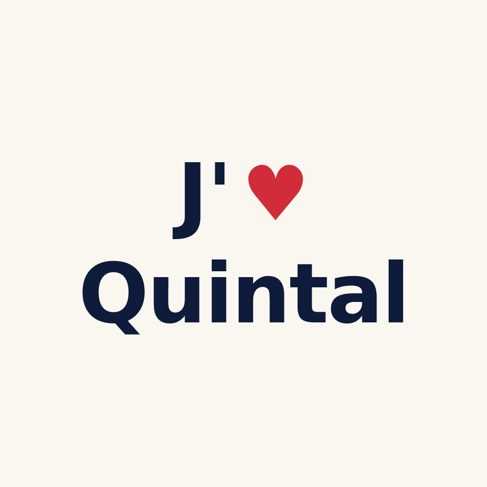 Tasse personnalisée Quintal — design J'aime Quintal