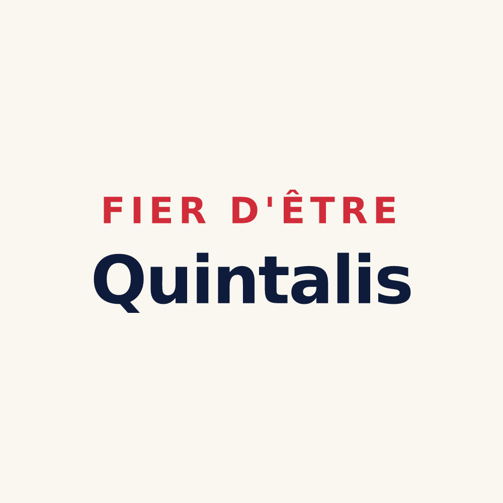 Tasse « Fier d'être Quintalis » — design pour Quintal