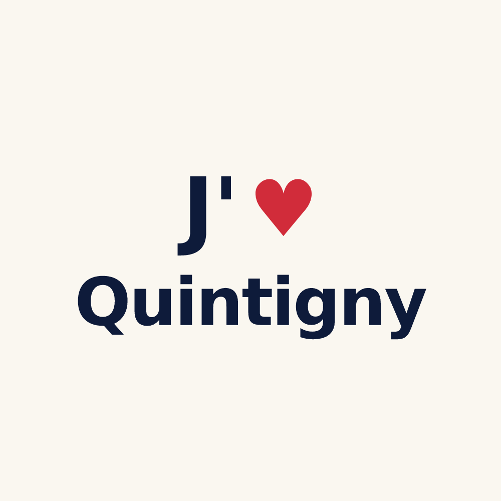 Tasse personnalisée Quintigny — design J'aime Quintigny