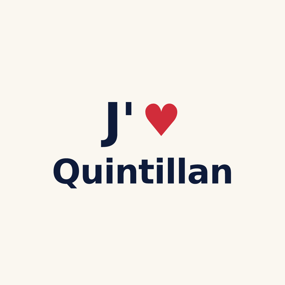 Tasse personnalisée Quintillan — design J'aime Quintillan