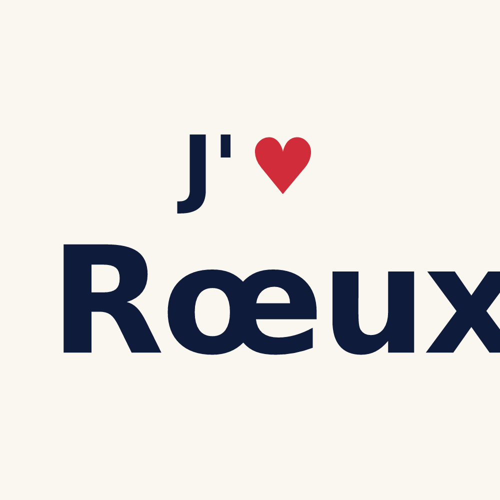 Tasse personnalisée Rœux — design J'aime Rœux