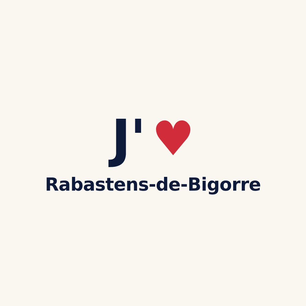 Tasse personnalisée Rabastens-de-Bigorre — design J'aime Rabastens-de-Bigorre
