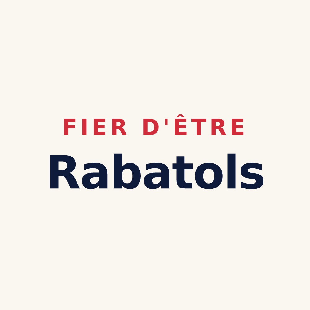 Tasse « Fier d'être Rabatols » — design pour Rabat-les-Trois-Seigneurs