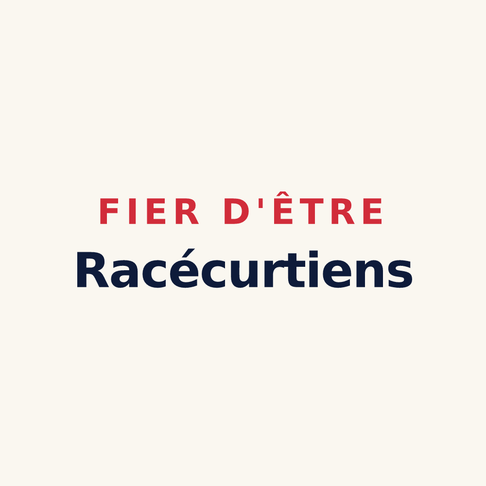 Tasse « Fier d'être Racécurtiens » — design pour Racécourt