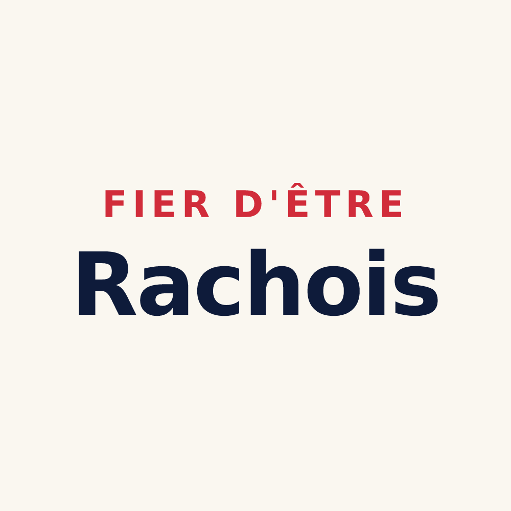 Tasse « Fier d'être Rachois » — design pour Râches