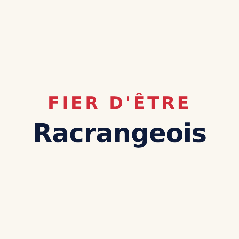 Tasse « Fier d'être Racrangeois » — design pour Racrange