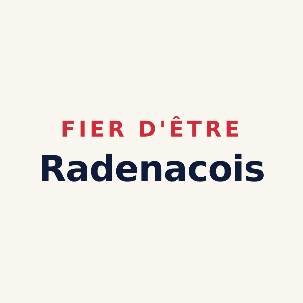 Tasse « Fier d'être Radenacois » — design pour Radenac