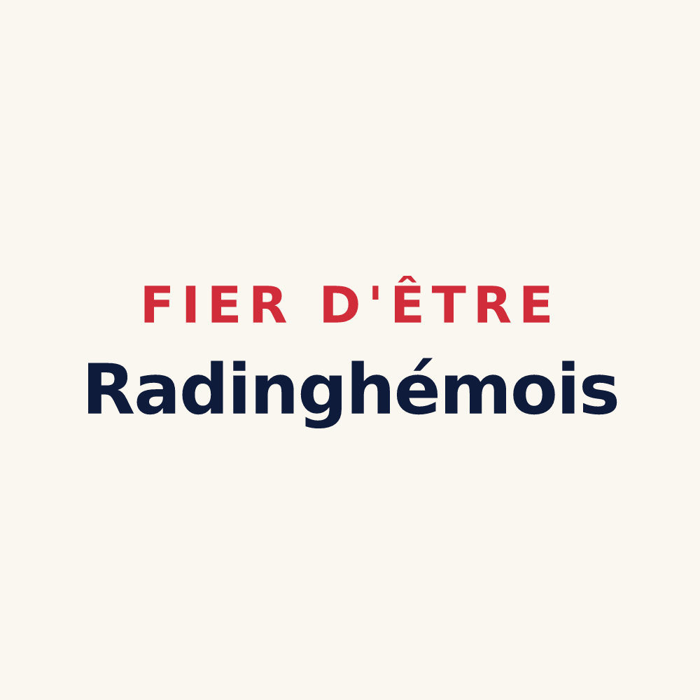 Tasse « Fier d'être Radinghémois » — design pour Radinghem-en-Weppes