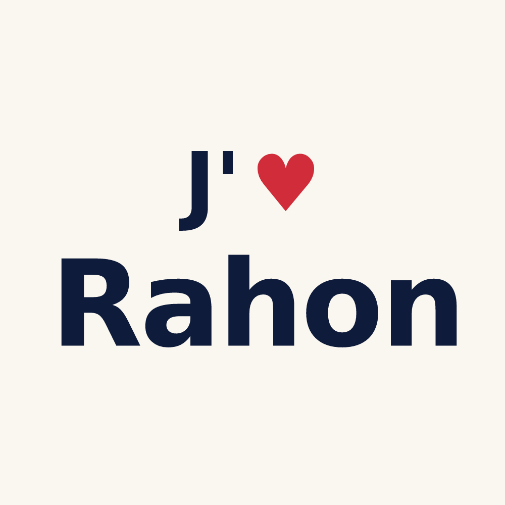 Tasse personnalisée Rahon — design J'aime Rahon