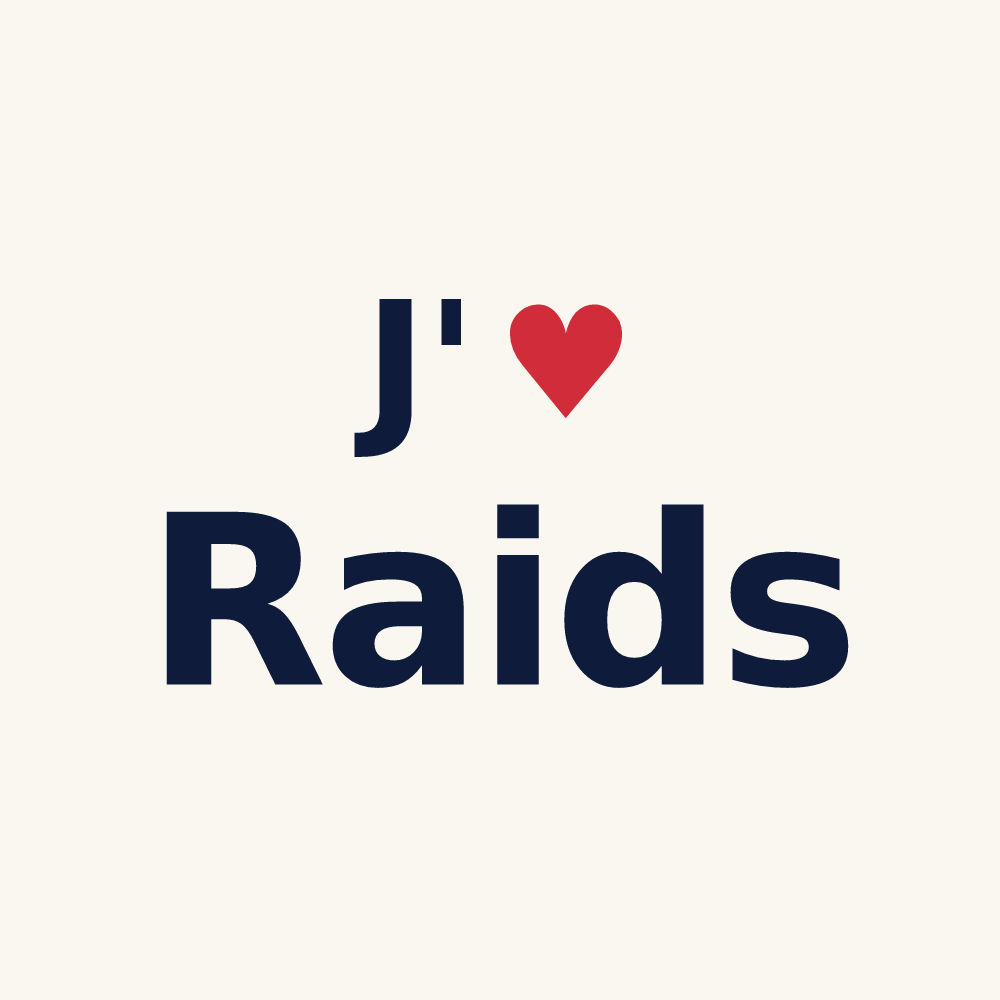 Tasse personnalisée Raids — design J'aime Raids
