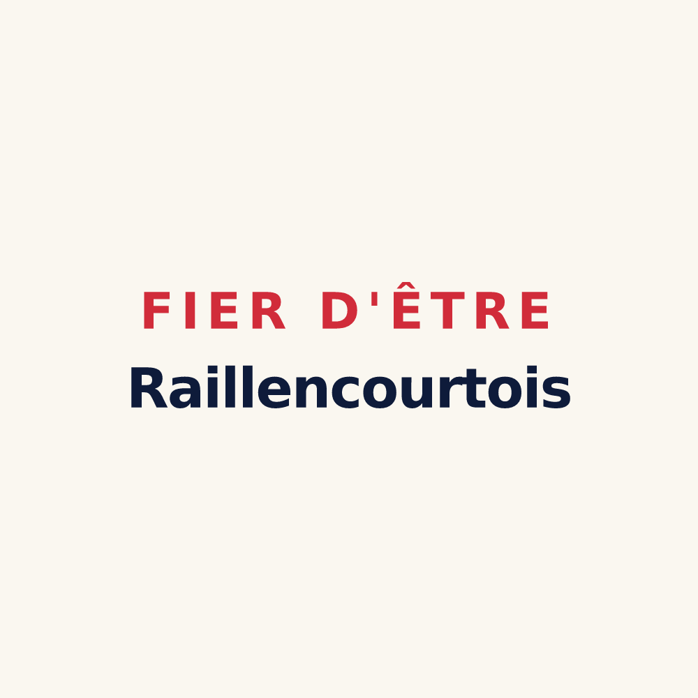 Tasse « Fier d'être Raillencourtois » — design pour Raillencourt-Sainte-Olle