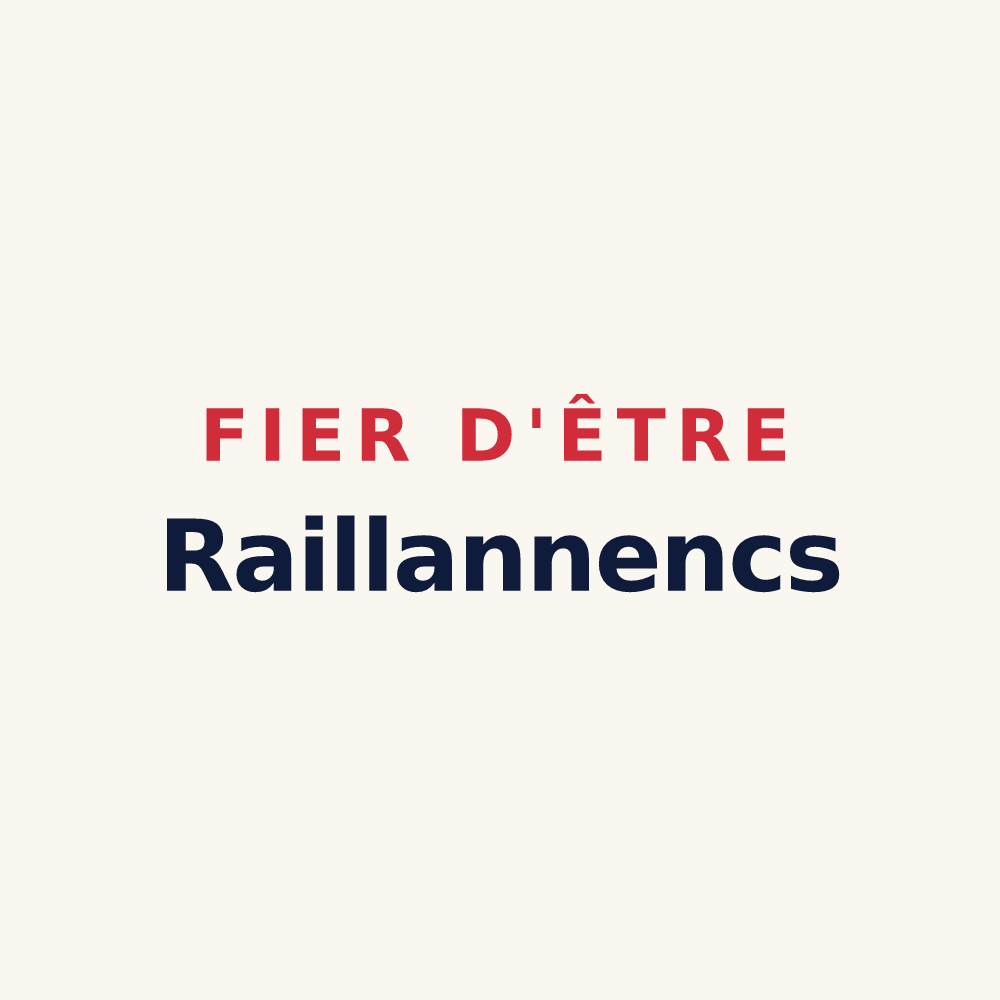Tasse « Fier d'être Raillannencs » — design pour Railleu