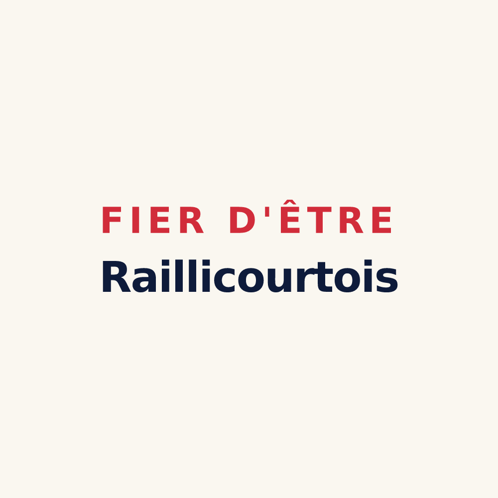 Tasse « Fier d'être Raillicourtois » — design pour Raillicourt