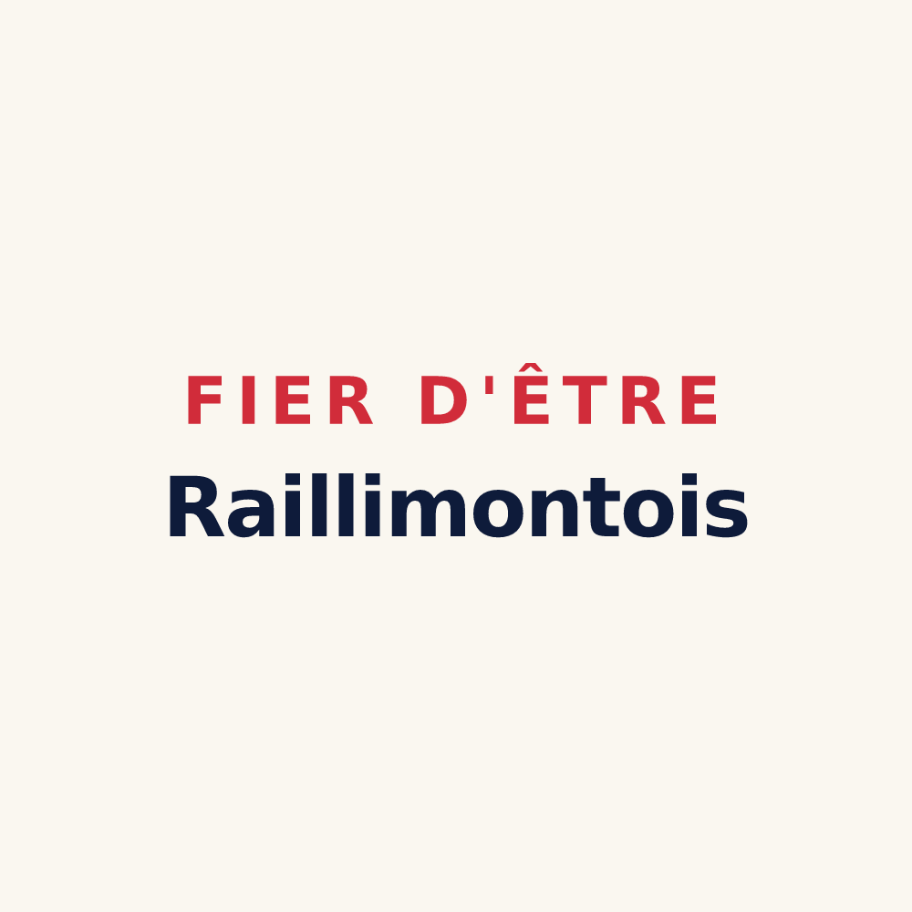 Tasse « Fier d'être Raillimontois » — design pour Raillimont