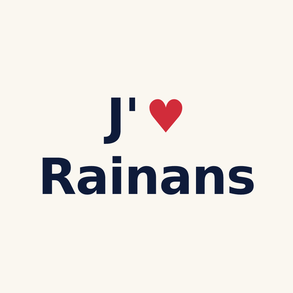 Tasse personnalisée Rainans — design J'aime Rainans