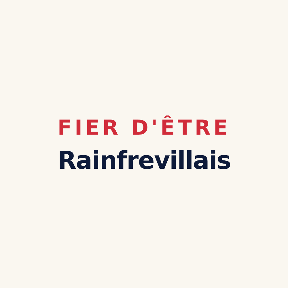 Tasse « Fier d'être Rainfrevillais » — design pour Rainfreville