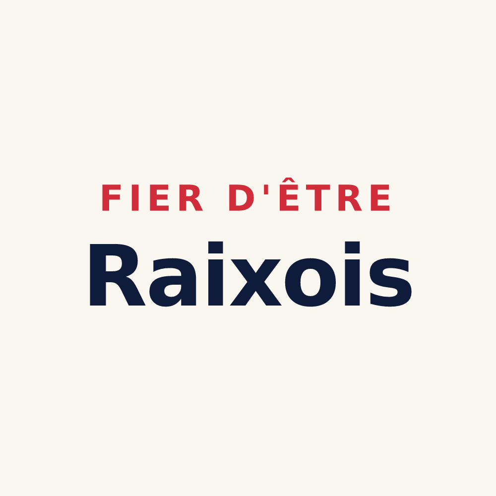 Tasse « Fier d'être Raixois » — design pour Raix