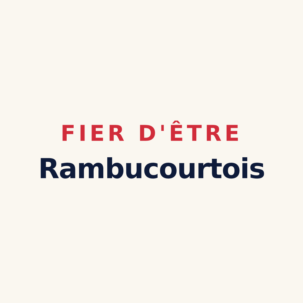 Tasse « Fier d'être Rambucourtois » — design pour Rambucourt