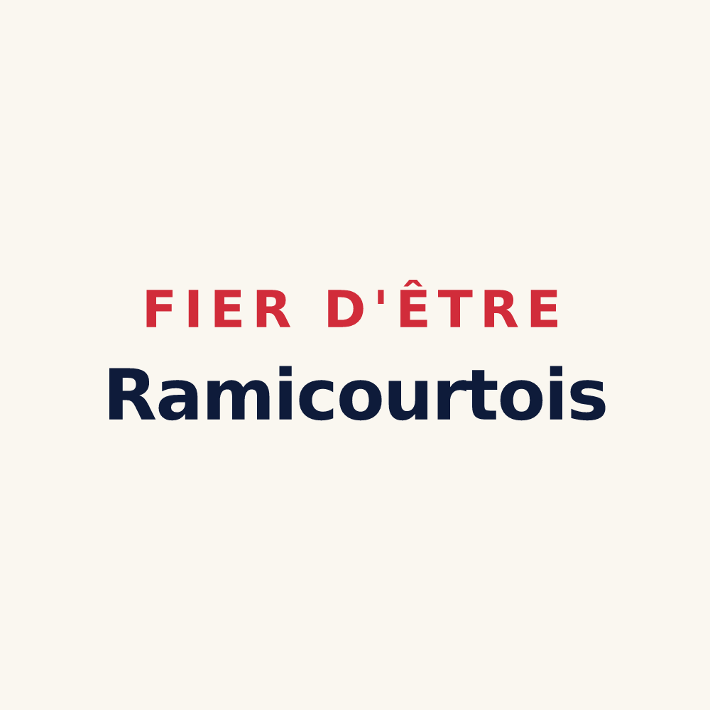 Tasse « Fier d'être Ramicourtois » — design pour Ramicourt