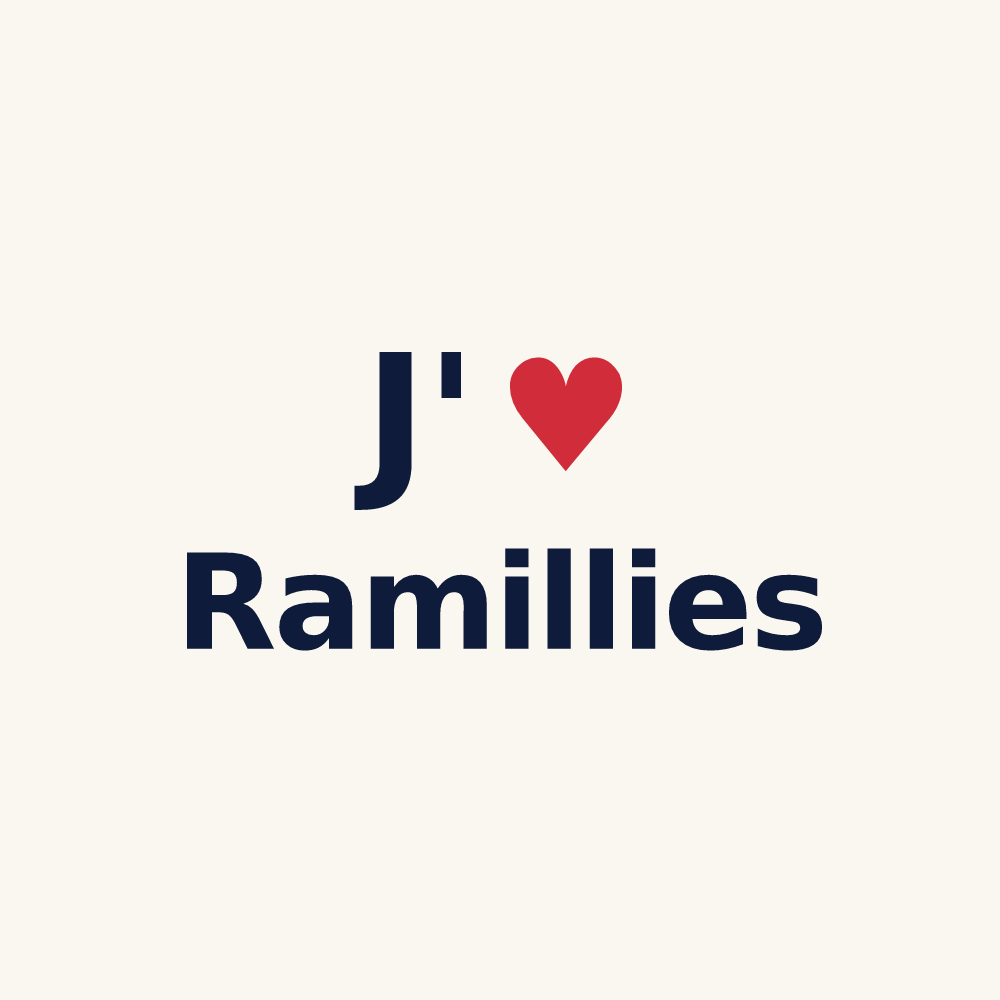 Tasse personnalisée Ramillies — design J'aime Ramillies