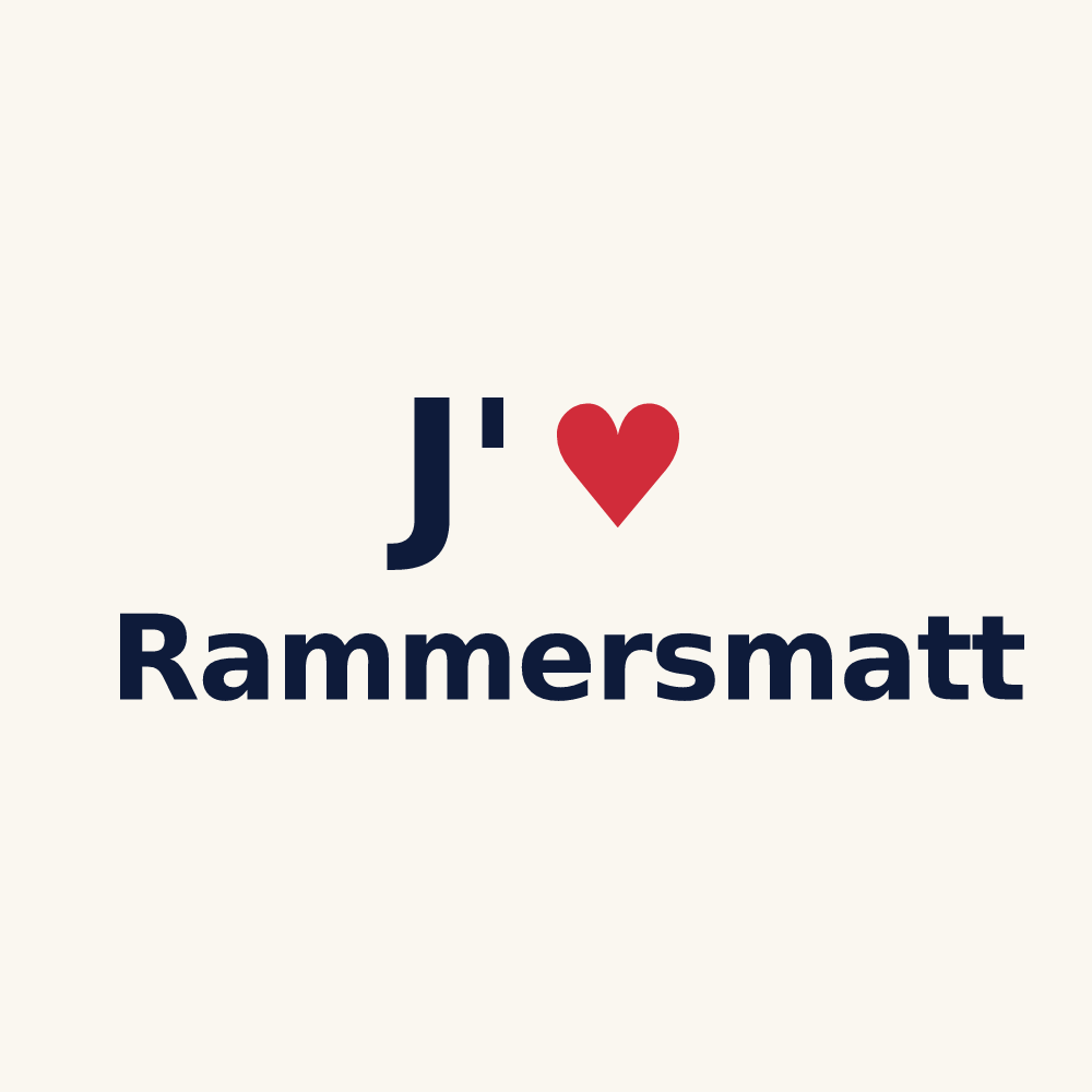 Tasse personnalisée Rammersmatt — design J'aime Rammersmatt