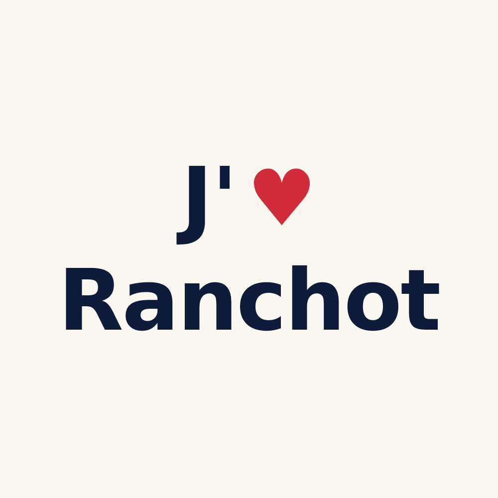 Tasse personnalisée Ranchot — design J'aime Ranchot