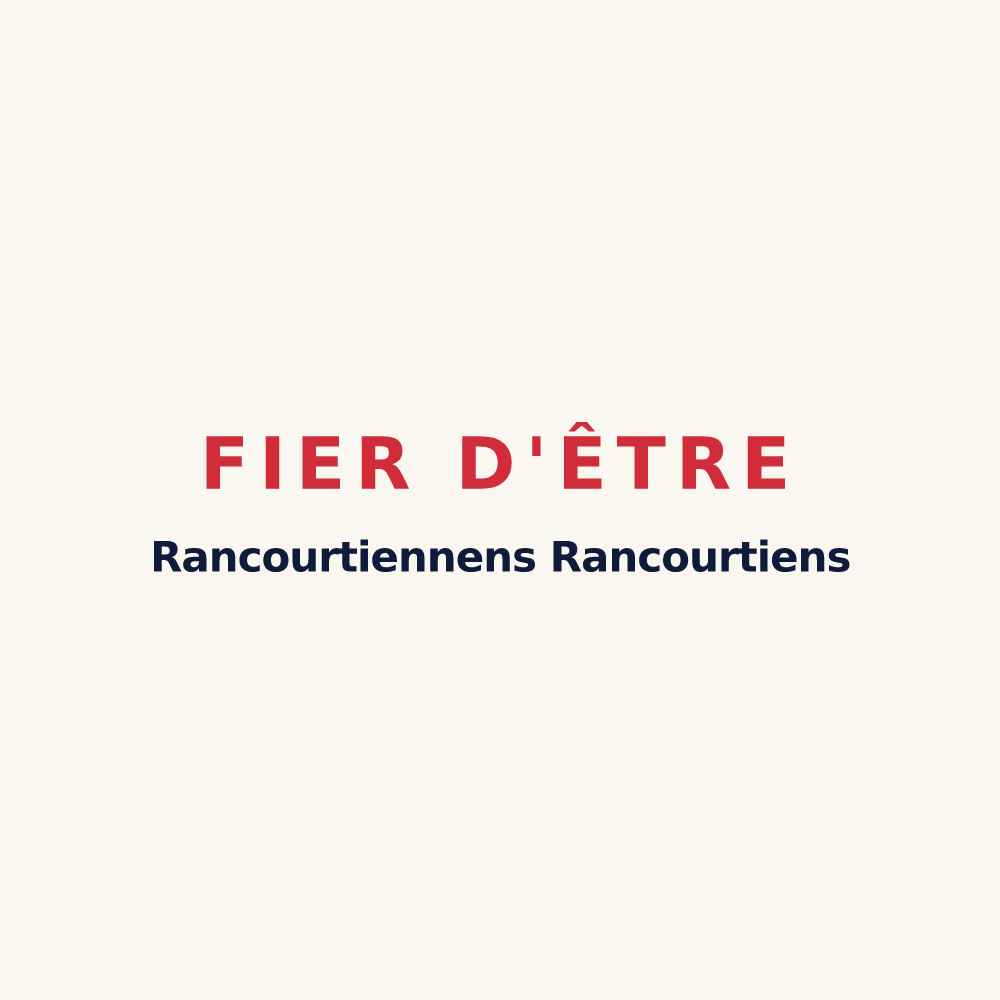 Tasse « Fier d'être Rancourtiennens Rancourtiens » — design pour Rancourt