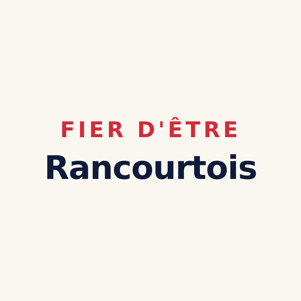 Tasse « Fier d'être Rancourtois » — design pour Rancourt-sur-Ornain