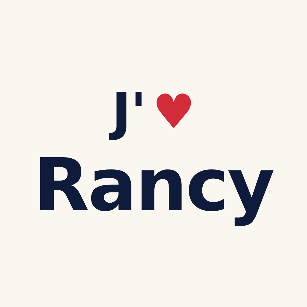 Tasse personnalisée Rancy — design J'aime Rancy