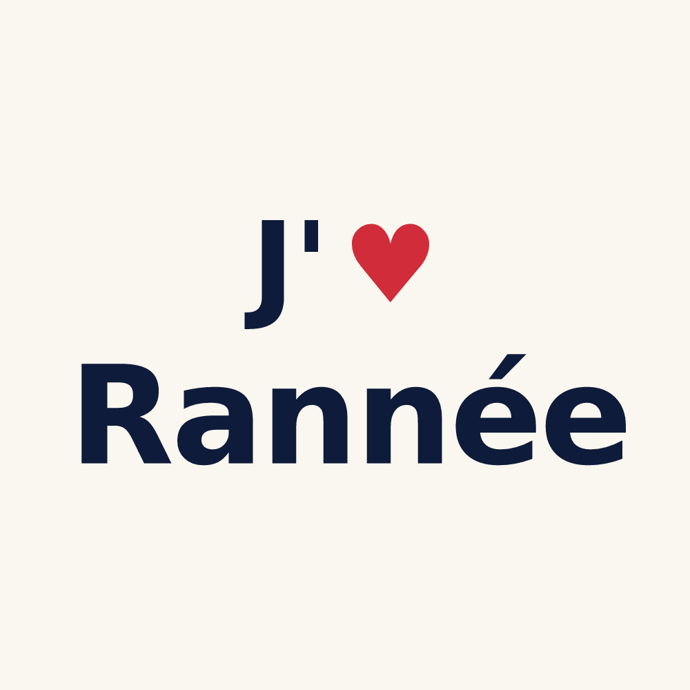 Tasse personnalisée Rannée — design J'aime Rannée