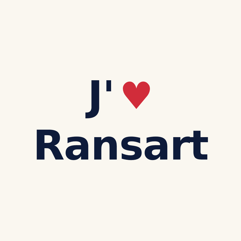 Tasse personnalisée Ransart — design J'aime Ransart