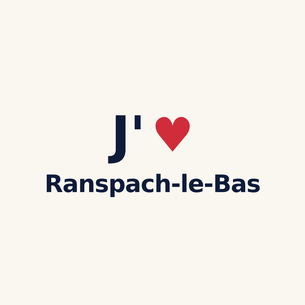 Tasse personnalisée Ranspach-le-Bas — design J'aime Ranspach-le-Bas