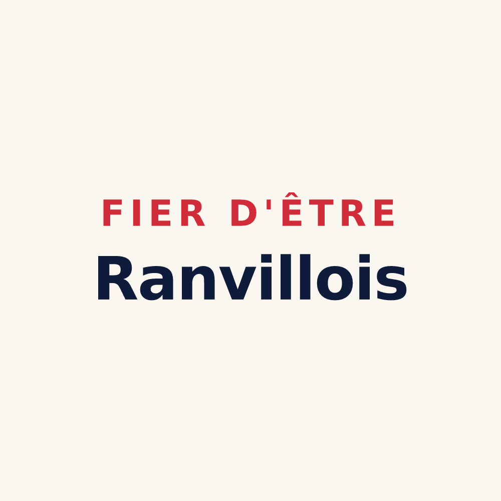 Tasse « Fier d'être Ranvillois » — design pour Ranville-Breuillaud