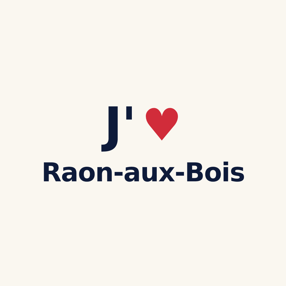 Tasse personnalisée Raon-aux-Bois — design J'aime Raon-aux-Bois
