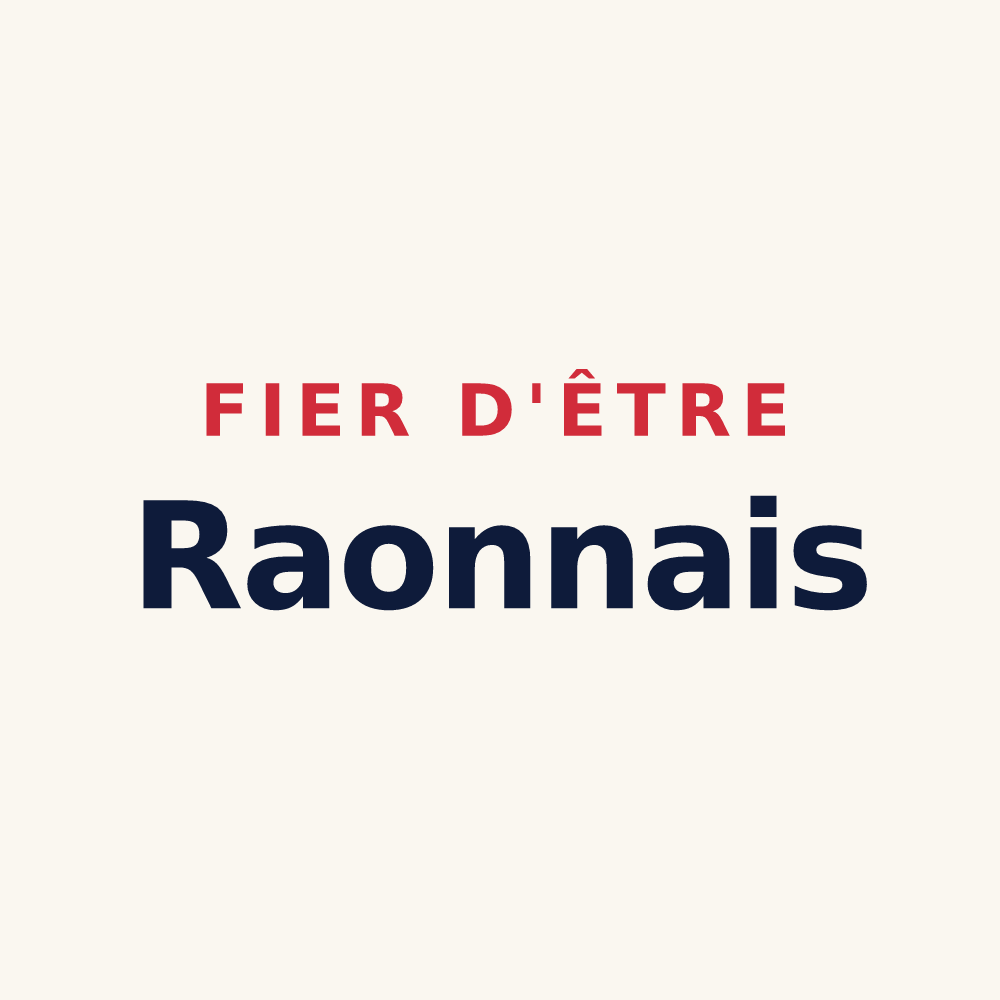 Tasse « Fier d'être Raonnais » — design pour Raon-aux-Bois